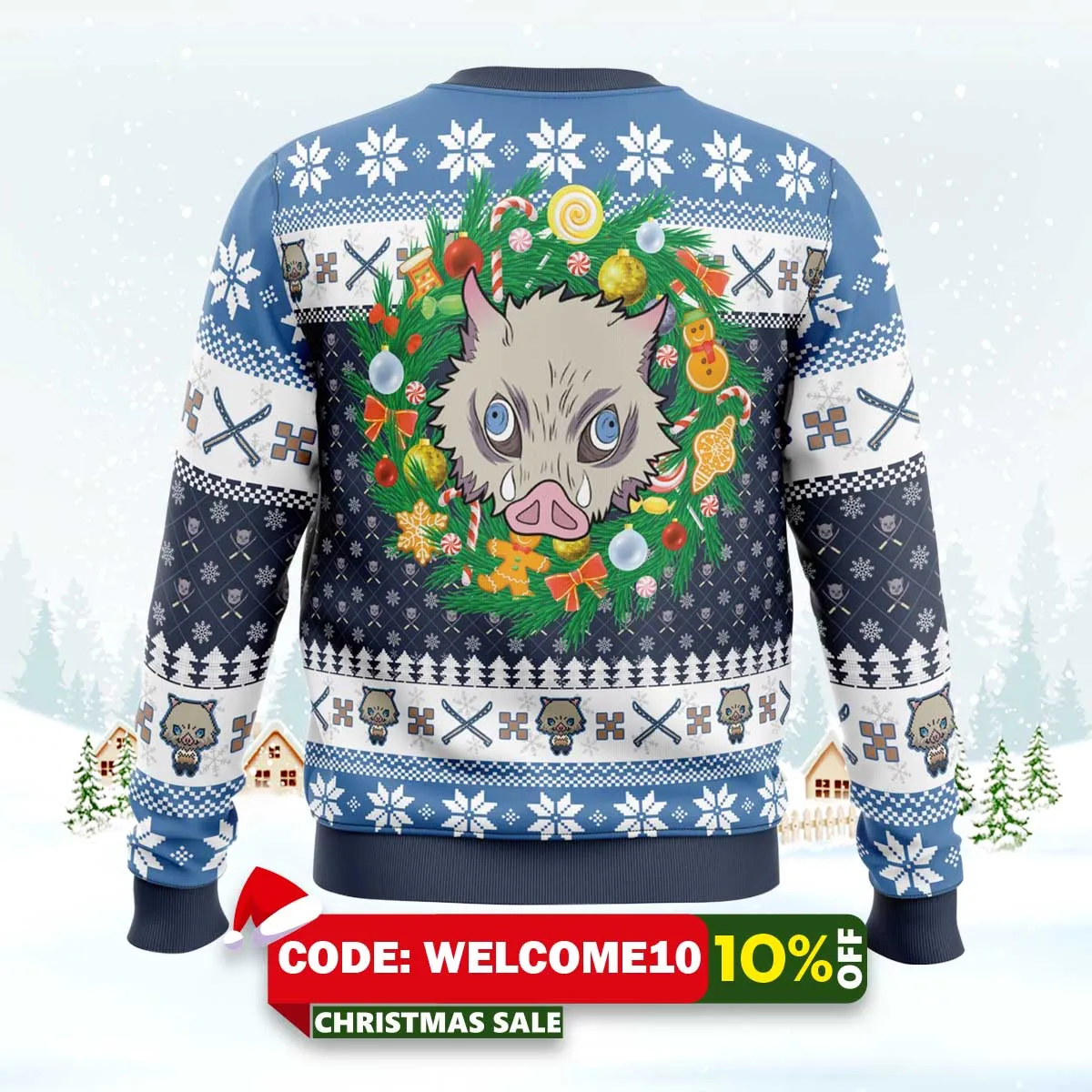 christmas hashibira inosuke demon slayer ugly christmas sweater 2 christmas hashibira inosuke demon slayer ugly christmas sweater 2