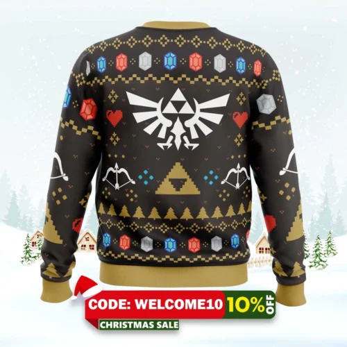christmas hero legend of zelda ugly christmas sweater 2