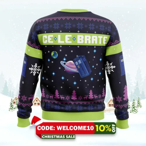 christmas in gallifrey doctor who ugly christmas sweater 2