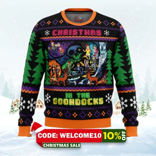 christmas in the goondocks goonies ugly christmas sweater 1