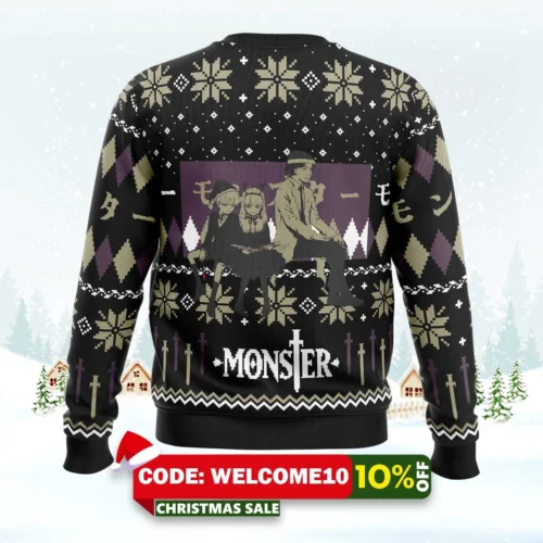 christmas is born when people gather together monster ugly christmas sweater 2