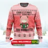 christmas is coming you dumbass! spy x family ugly christmas sweater 1