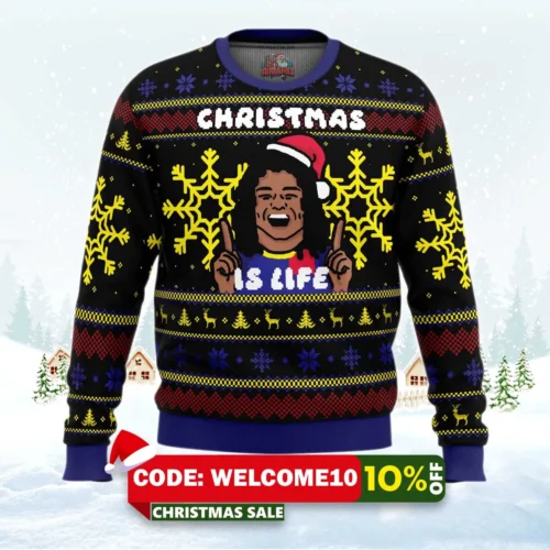 christmas is life dani rojas ugly christmas sweater 1