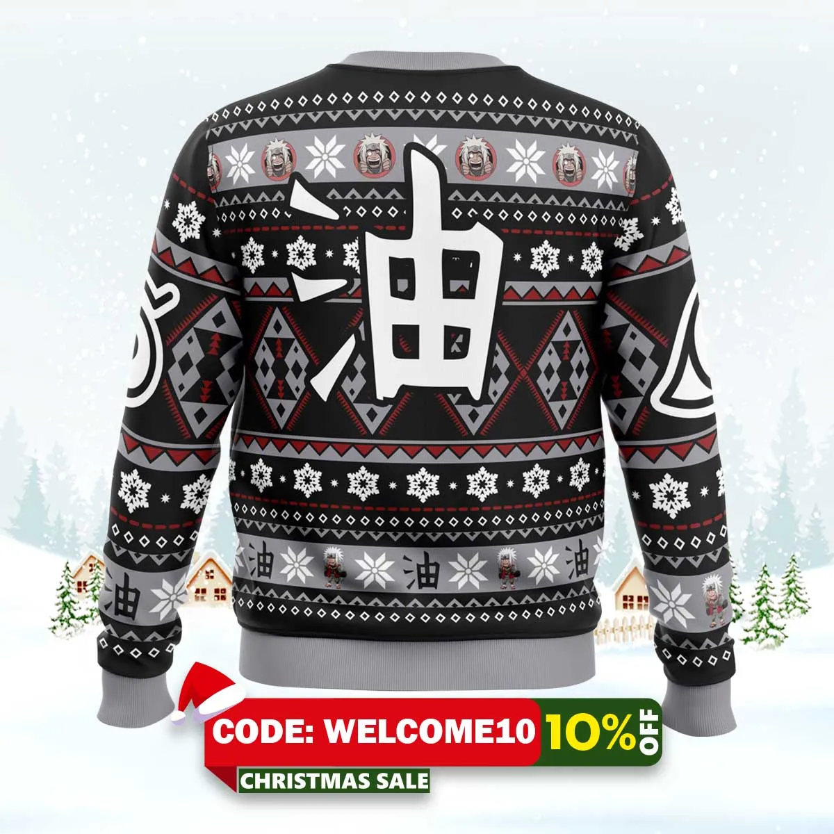 christmas jiraiya naruto ugly christmas sweater 2 christmas jiraiya naruto ugly christmas sweater 2