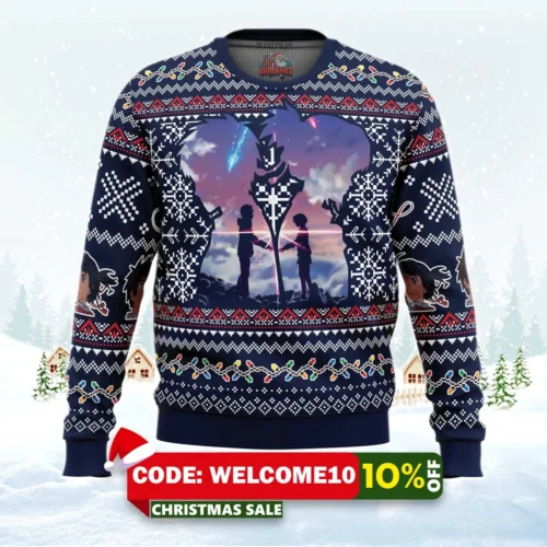 christmas kimi no nawa your name ugly christmas sweater 1