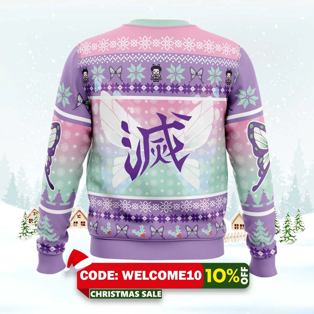 christmas kochou shinobu demon slayer ugly christmas sweater 2 christmas kochou shinobu demon slayer ugly christmas sweater 2