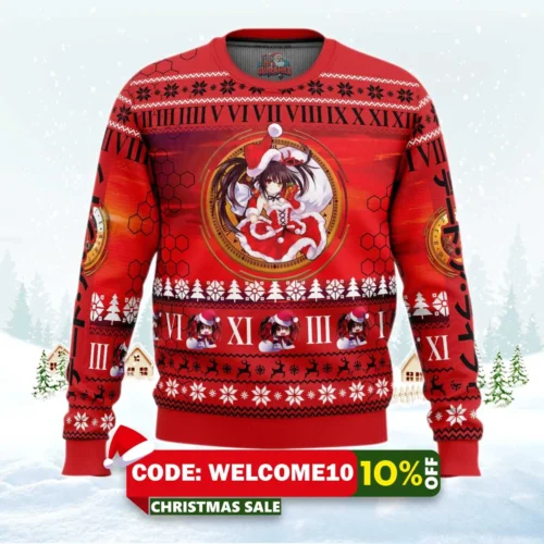 christmas kotori date a live ugly christmas sweater 1