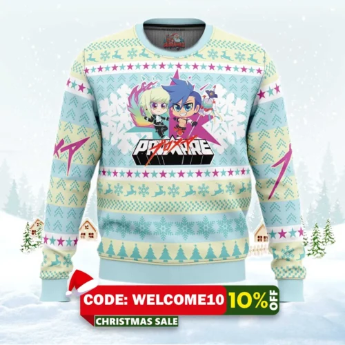 christmas lio and galo promare christmas sweater 1