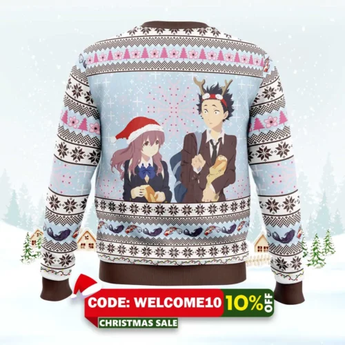 christmas love a silent voice ugly christmas sweater 2