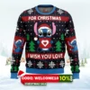 christmas love stitch ugly christmas sweater 1