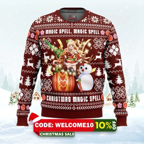 christmas magic spell charlotte ugly christmas sweater 1