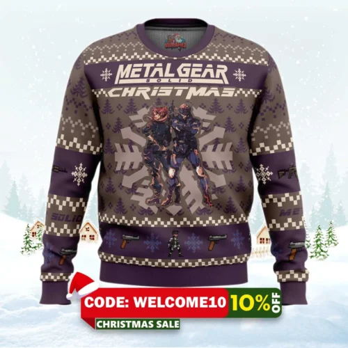 christmas metal gear solid ugly christmas sweater 1