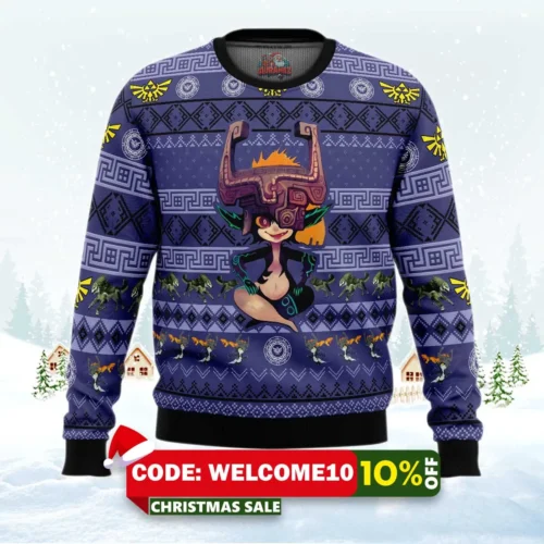 christmas midna legend of zelda ugly christmas sweater 1