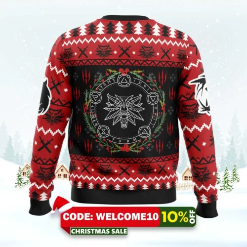 Christmas Monster The Witcher Ugly Christmas Sweater 1 christmas monster the witcher ugly christmas sweater 2