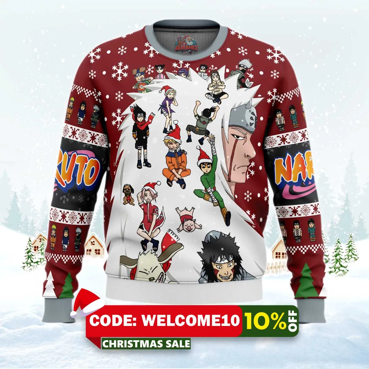 christmas naruto characters naruto ugly christmas sweater 1 christmas naruto characters naruto ugly christmas sweater 1