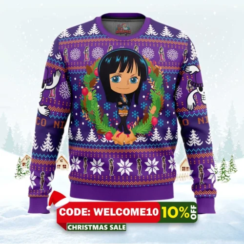 christmas nico one piece ugly christmas sweater 1
