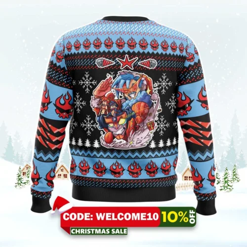 christmas party tengen toppa gurren lagann ugly christmas sweater 2