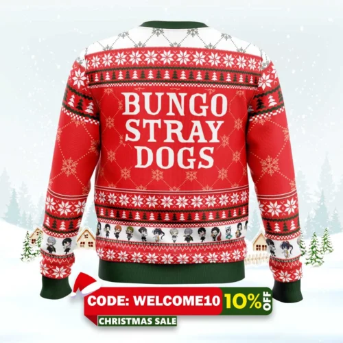 christmas power house bungou stray dogs ugly christmas sweater 2