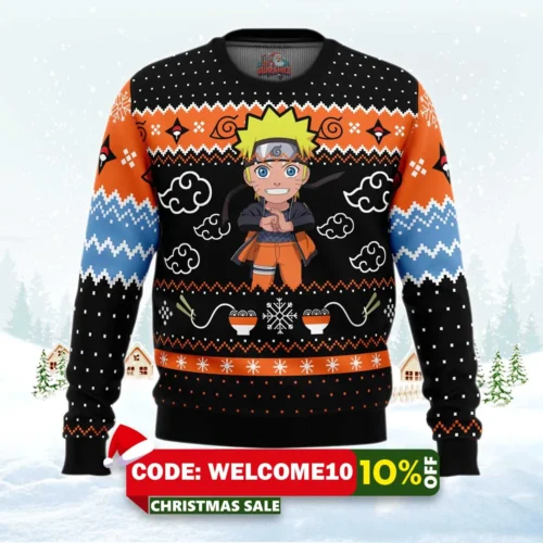 christmas ramen uzumaki naruto christmas sweater 1