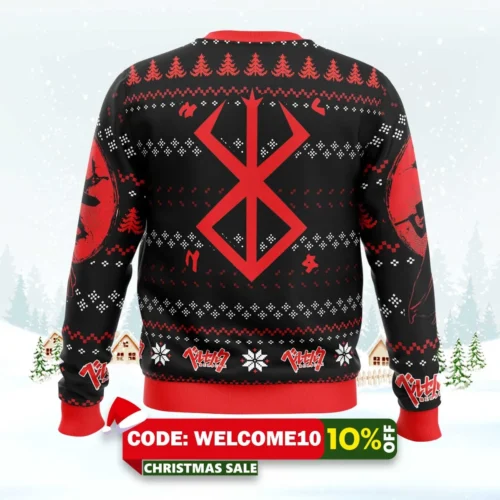 christmas red guts berzerk ugly christmas sweater 2