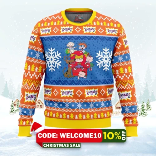 christmas rugrats nickelodeon ugly christmas sweater 1