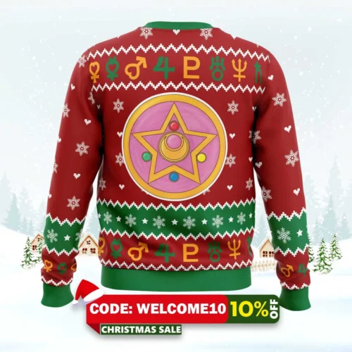 christmas sailor guardians sailor moon ugly christmas sweater 2