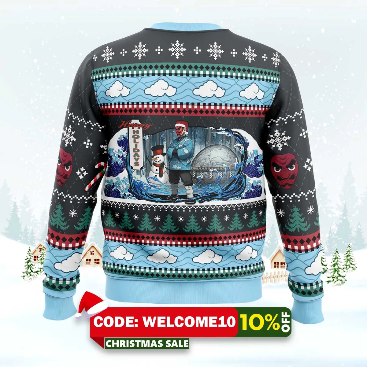 christmas sakonji urokodaki demon slayer ugly christmas sweater 2 christmas sakonji urokodaki demon slayer ugly christmas sweater 2
