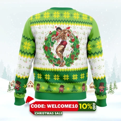 christmas season baki ugly christmas sweater 2