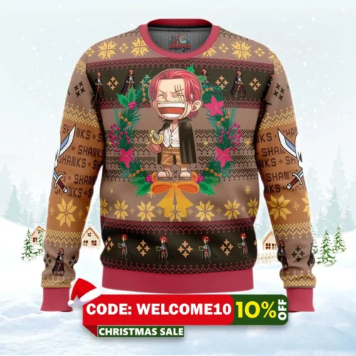 christmas shanks one piece ugly christmas sweater 1
