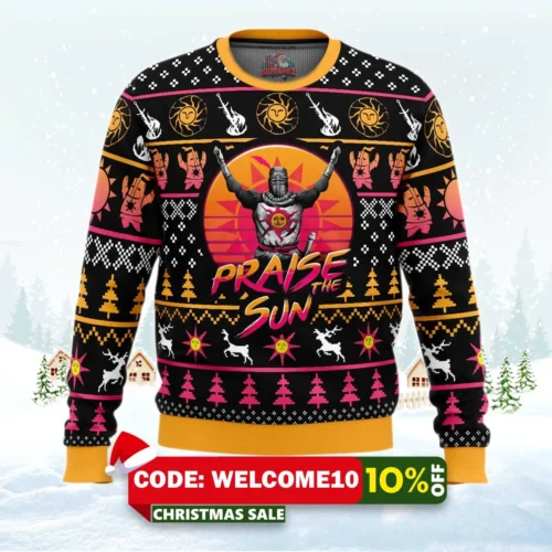 christmas solaire dark souls ugly christmas sweater 1