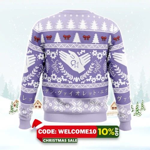 christmas soldier violet evergarden ugly christmas sweater 2