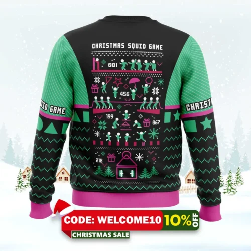 christmas squid game ugly christmas sweater 2