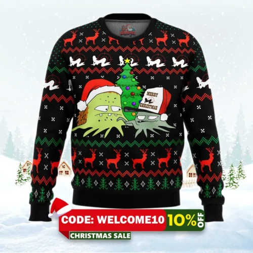 christmas squid squidbillies ugly christmas sweater 1