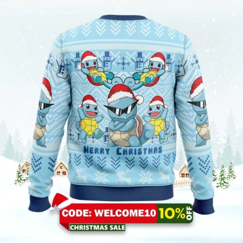 Christmas Squirtle Pokemon Ugly Christmas Sweater 1 christmas squirtle pokemon ugly christmas sweater 2