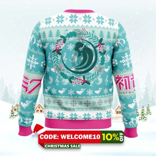christmas symphony hatsune miku ugly christmas sweater 2