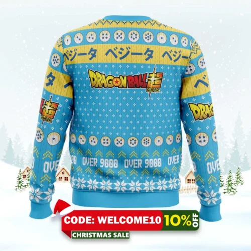 christmas vegeta dragon ball z ugly christmas sweater 2