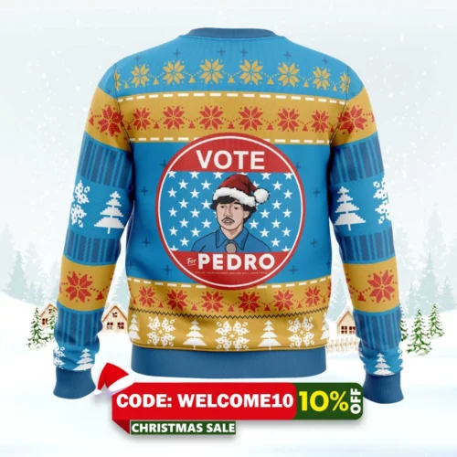 christmas vote napoleon dynamite ugly christmas sweater 2