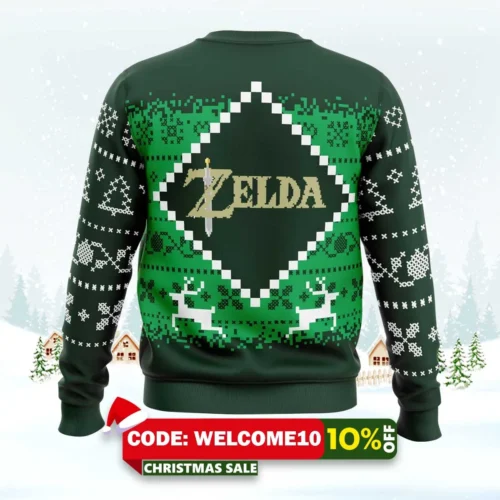 christmas zelda ugly christmas sweater 2