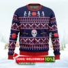 christmas zombie ugly sweater 1