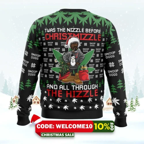 christmizzle snoop dogg ugly sweater 2
