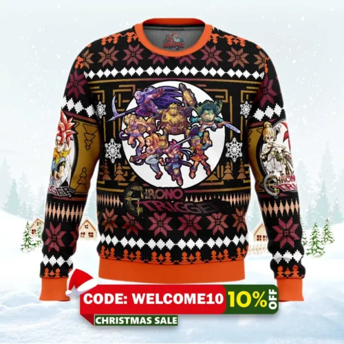 chrono heroes chrono trigger ugly sweater 1