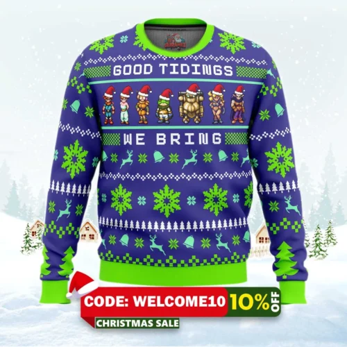 chrono trigger good tidings we bring ugly sweater 1