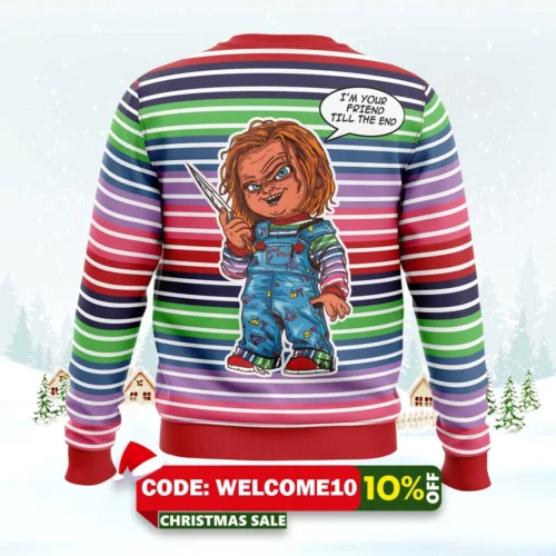 chuckie doll good guys ugly sweater 2