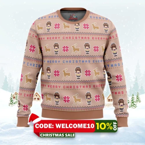 clannad merry mery christmas furukawa nagisa ugly sweater 1