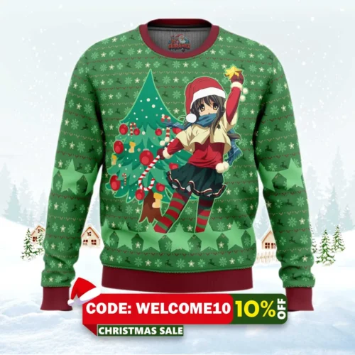 clannad wish upon a star this christmas ugly sweater 1