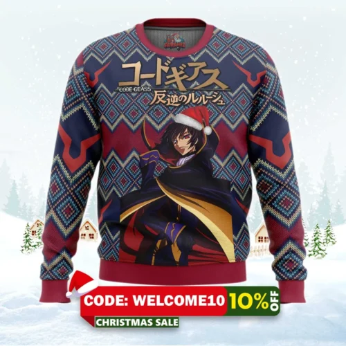 code geass alt ugly christmas sweater 1