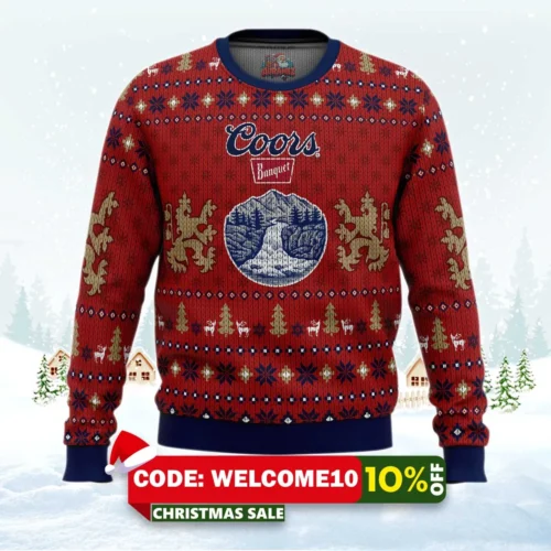coors banquet ugly christmas sweater 1