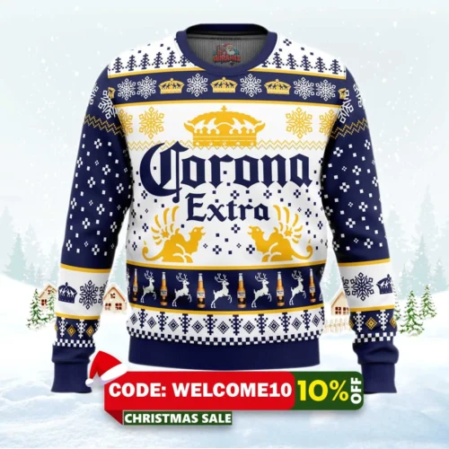 corona extra ugly christmas sweater 1