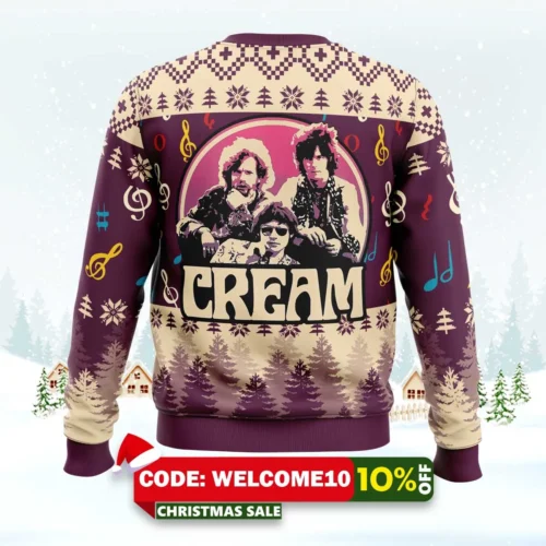 cream band ugly christmas sweater 2