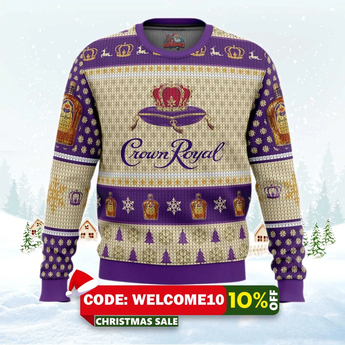 crown royal whiskey ugly christmas sweater 1 crown royal whiskey ugly christmas sweater 1